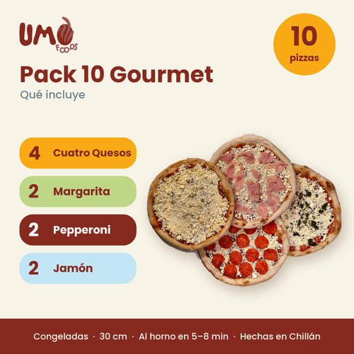 Pack 10 Gourmet