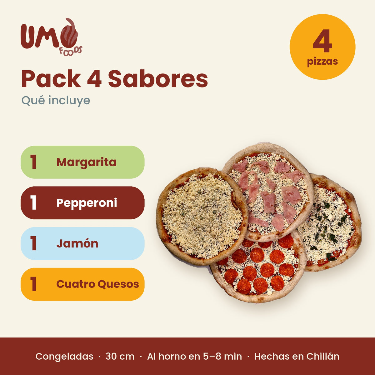 Pack 4 Sabores